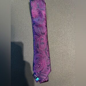 Ted Baker London Pink and Purple Tie with Vibrant Design